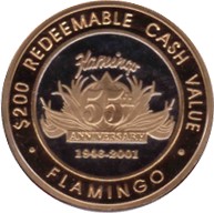 -200 Flamingo 55th Anniversary gold obv.